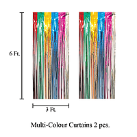 The Magic Balloons - Holi combo kit for decoration of 30pcs Printed Balloons, 1 Banner, and 2 curtain Pack of 33pcs