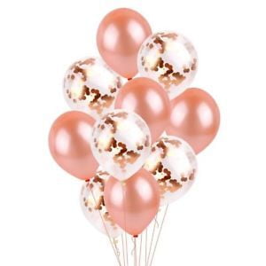 The Magic Balloons Store-themagicballoons.store-rose gold latex & rose gold confetti-181152