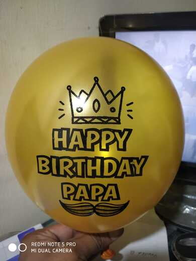 PRE PRINTED HAPPY BIRTHDAY DAD BALLOONS