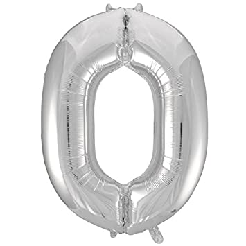 The Magic Balloons Store-16" FOIL Balloons - Silver Numbers The Magic Balloons Store-16" FOIL Balloons - Silver Numbers