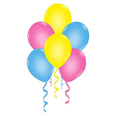 The Magic Balloons Store- Plain Multicolor Rubber/Latex Balloons- Balloons for Theme Party, Summer Camp, Birthday, Wedding, Photoshoot Decoration Pack of 80pcs – 181495