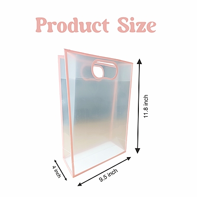 Pack of 6 – Transparent Goodie Bags Clear Gift Bags Medium Brown Bags for Return Gift and More Pack of 6 – Transparent Goodie Bags Clear Gift Bags Medium Brown Bags for Return Gift and More