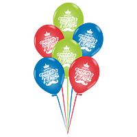 The Magic Balloons- Happy Father’s Day latex balloons, Red, Green & Blue color party decorations supplies, Pack of 30 pcs-181432