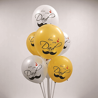 The Magic Balloons- Love you Dad-Happy Father’s Day Balloons-Party/Decorations. Yellow Balloons- pack of 10- 12 inch The Magic Balloons- Love you Dad-Happy Father’s Day Balloons-Party/Decorations. Yellow Balloons- pack of 10- 12 inch