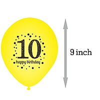 The Magic Balloons- Happy 10th Birthday Balloons pack of 30- 181205