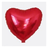 The Magic Balloons Store 18" Red Heart Shape Party Decorative Foil Balloon - Pack of 5 -181277