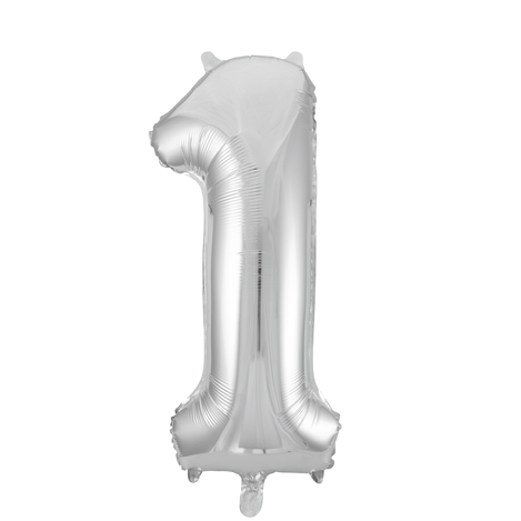 The Magic Balloons Store-16" FOIL Balloons - Silver Numbers The Magic Balloons Store-16" FOIL Balloons - Silver Numbers