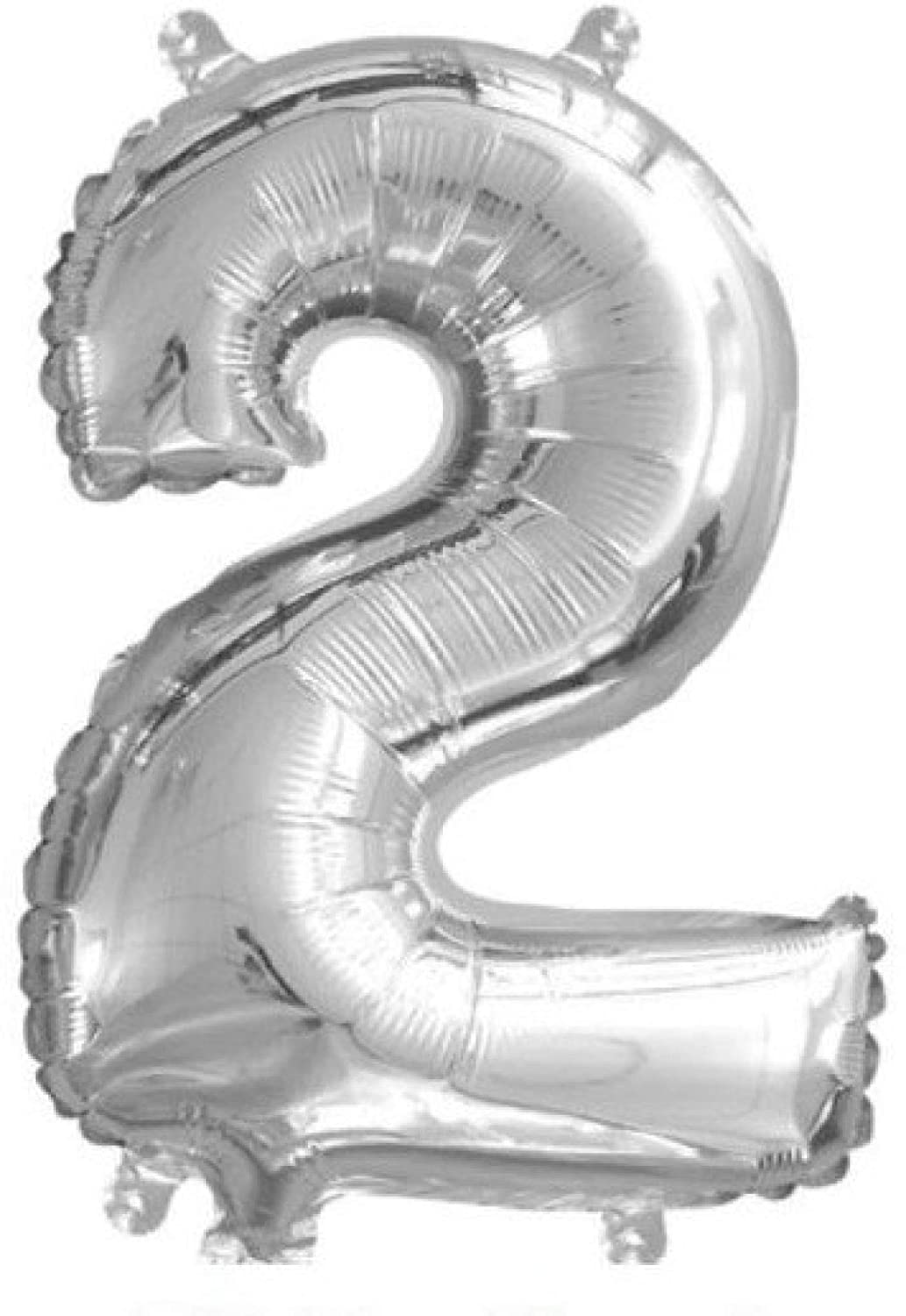 The Magic Balloons Store-16" FOIL Balloons - Silver Numbers The Magic Balloons Store-16" FOIL Balloons - Silver Numbers