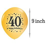 The Magic Balloons- 40th happy birthday latex balloons pack of 30 pcs-181104