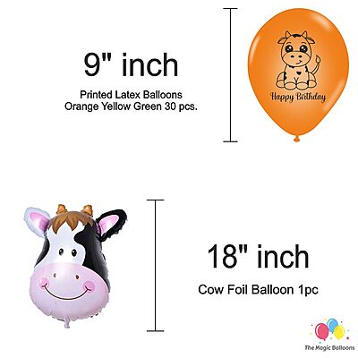 The Magic Balloons Store- Jungle Theme Balloons for Animal Theme Birthday Party/Decorations Supplies Jungle Theme Happy Birthday Decoration Pack of 30 pcs -181589 The Magic Balloons Store- Jungle Theme Balloons for Animal Theme Birthday Party/Decorations Supplies Jungle Theme Happy Birthday Decoration Pack of 30 pcs -181589