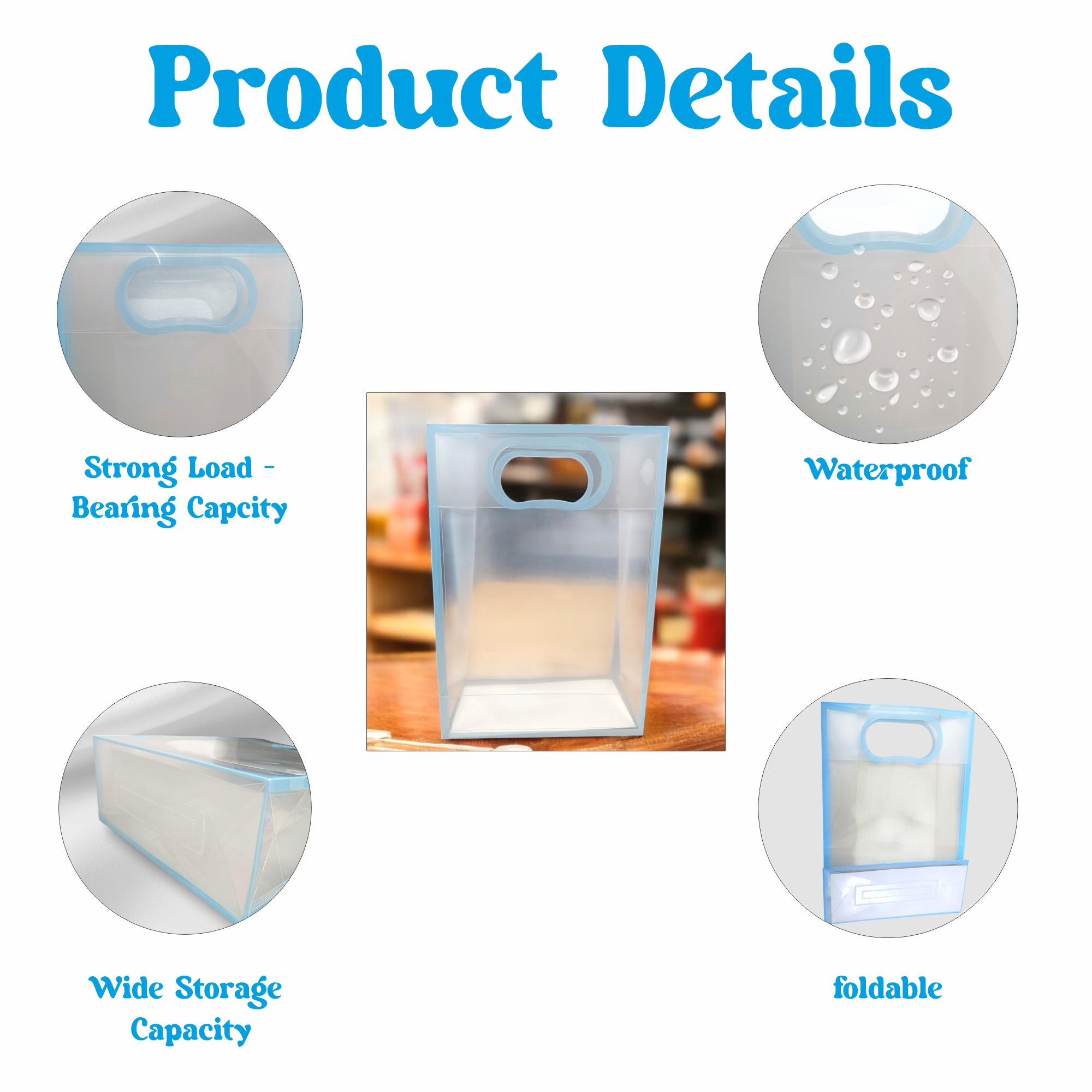 Small Size -6 Pcs Blue Transparent Goodie Bags – Clear Gift Bags for Valentine Wedding Return Gifts Birthday Party Festivals Events, Hamper Bags Shopping Bags Small Size -6 Pcs Blue Transparent Goodie Bags – Clear Gift Bags for Valentine Wedding Return Gifts Birthday Party Festivals Events, Hamper Bags Shopping Bags