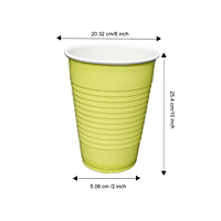 The Magic Balloons -Green Glass 360ml Reusable and Recyclable Green Drinking Cups Pack of 50pcs -12oz Leakproof Drinking Glasses Great for Cold Drinks Juices Games and More Party & Event Supplies