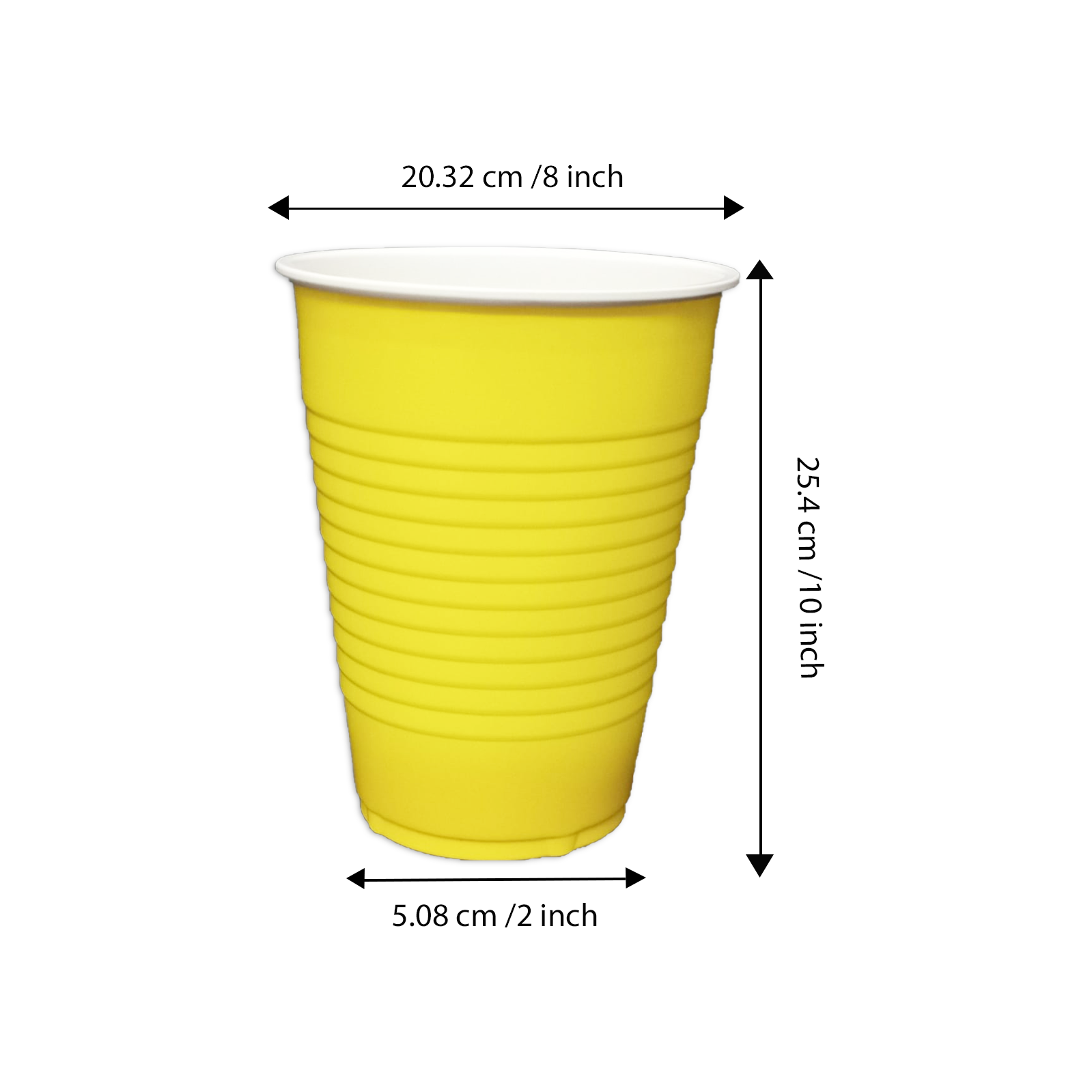 The Magic Balloons - Bright Yellow Glass 360ml Reusable and Recyclable Yellow Drinking Cups Pack of 50pcs - 12oz Leakproof, Great for Cold Drinks, Juices, and More Party & Event Supplies The Magic Balloons - Bright Yellow Glass 360ml Reusable and Recyclable Yellow Drinking Cups Pack of 50pcs - 12oz Leakproof, Great for Cold Drinks, Juices, and More Party & Event Supplies