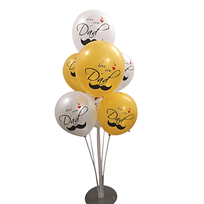 I Love You Dad Balloon for Happy Birthday Father's Day Best Dad Ever Balloon Decoration for Father’s Day Party Gold & White metallic Balloons Pack of 12pcs I Love You Dad Balloon for Happy Birthday Father's Day Best Dad Ever Balloon Decoration for Father’s Day Party Gold & White metallic Balloons Pack of 12pcs