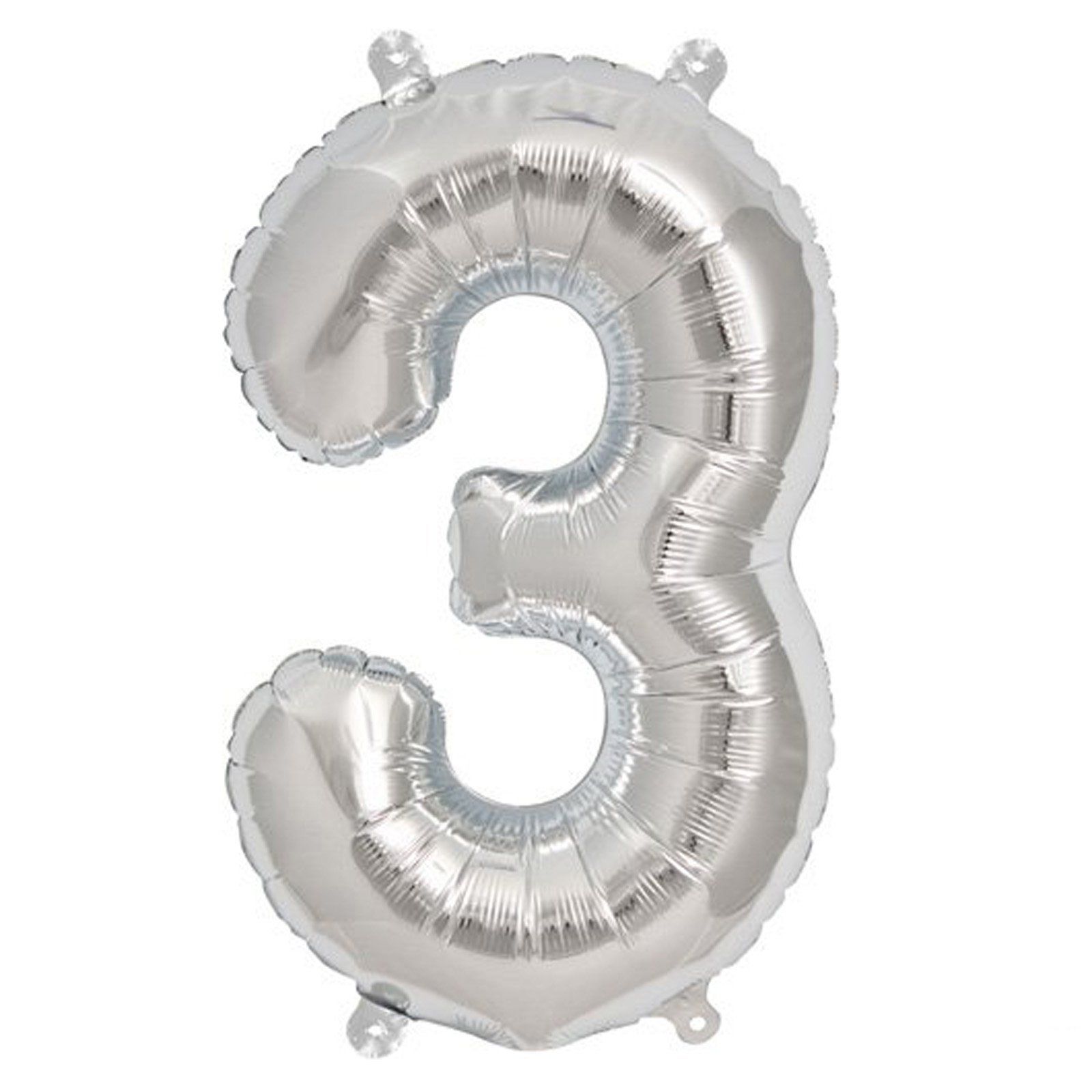 The Magic Balloons Store-16" FOIL Balloons - Silver Numbers The Magic Balloons Store-16" FOIL Balloons - Silver Numbers