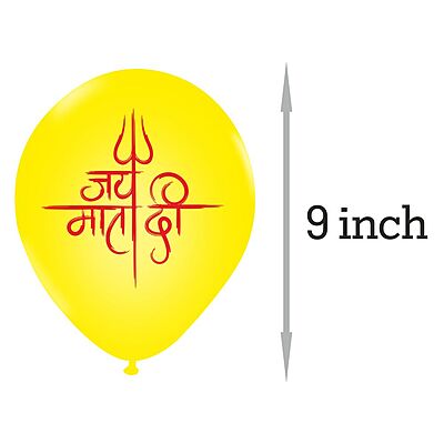 The Magic Balloons Store-Happy Navratri customized Balloons, Navratri decorations at mandap/ home Pack of 30 multicolour Metallic yellow, metallic orange metallic white balloons- 181475 The Magic Balloons Store-Happy Navratri customized Balloons, Navratri decorations at mandap/ home Pack of 30 multicolour Metallic yellow, metallic orange metallic white balloons- 181475