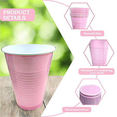 The Magic Balloons-Set of 20 | Beer Pong Glass | Pink Drinking Cup | Drinking Glass for New Year Bachelor Retirement Diwali Wedding Adults Parties and Games | Party Suppliers | 16 OZ The Magic Balloons-Set of 20 | Beer Pong Glass | Pink Drinking Cup | Drinking Glass for New Year Bachelor Retirement Diwali Wedding Adults Parties and Games | Party Suppliers | 16 OZ