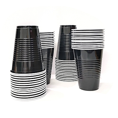 The Magic Balloons - Black Beer Pong Glass Black Drinking Cup Drinking Glass For Party 16 Oz Volume Set Of 20 Black 16 ounce The Magic Balloons - Black Beer Pong Glass Black Drinking Cup Drinking Glass For Party 16 Oz Volume Set Of 20 Black 16 ounce