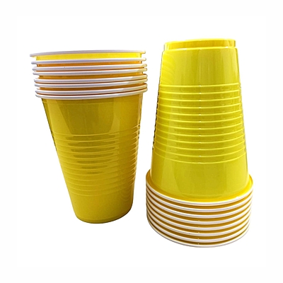 450ml - Yellow Beer Pong Glasses | Pack of 20 Drinking Glasses | for Diwali, Cocktail Parties, and Games | Reusable Beer Pong Cups | Party Supplies 450ml - Yellow Beer Pong Glasses | Pack of 20 Drinking Glasses | for Diwali, Cocktail Parties, and Games | Reusable Beer Pong Cups | Party Supplies