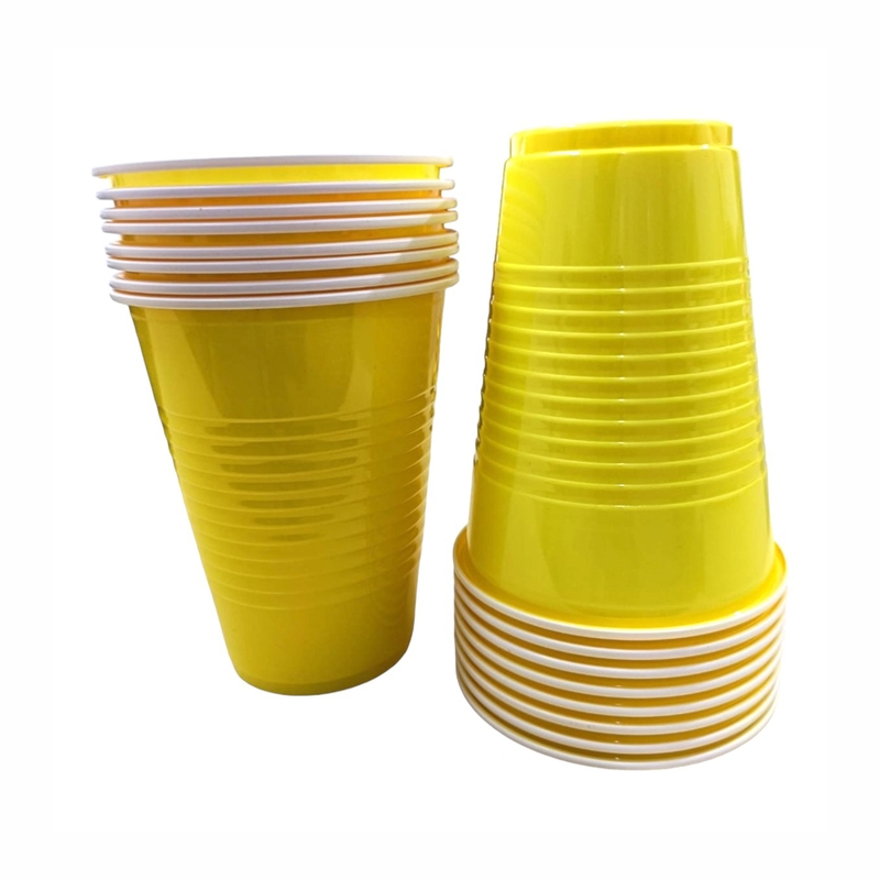 450ml - Yellow Beer Pong Glasses | Pack of 20 Drinking Glasses | for Diwali, Cocktail Parties, and Games | Reusable Beer Pong Cups | Party Supplies 450ml - Yellow Beer Pong Glasses | Pack of 20 Drinking Glasses | for Diwali, Cocktail Parties, and Games | Reusable Beer Pong Cups | Party Supplies