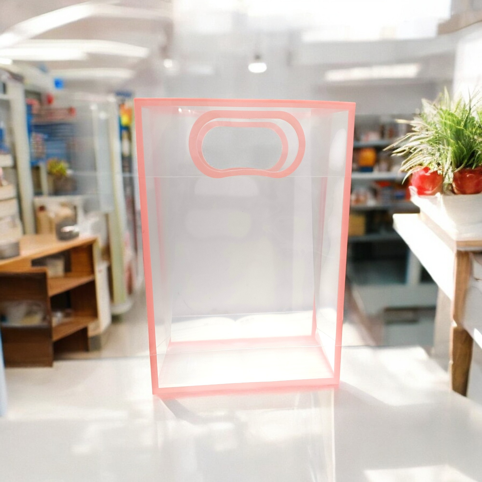 6 Pcs Transparent Goodie Bags – Clear Gift Bags for Valentine Wedding Return Gifts Birthday Party Festivals Events Small Hamper Bags Pink Shopping Bags 6 Pcs Transparent Goodie Bags – Clear Gift Bags for Valentine Wedding Return Gifts Birthday Party Festivals Events Small Hamper Bags Pink Shopping Bags