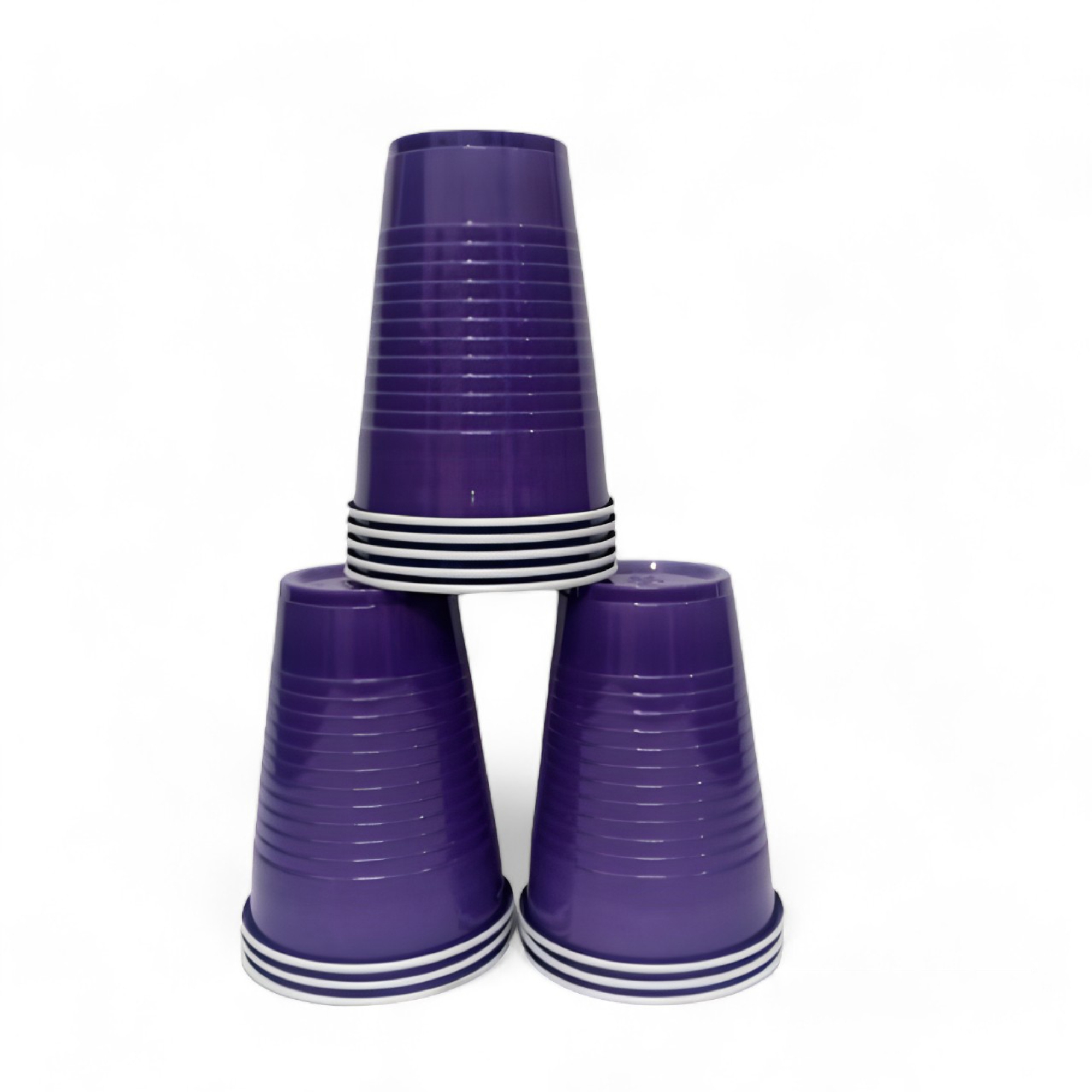 Set of 30-360ml Purple Pong Glasses | Drinking Glass for New Year, Bachelor, Retirement, Wedding, and Parties | Party Supplies Set of 30-360ml Purple Pong Glasses | Drinking Glass for New Year, Bachelor, Retirement, Wedding, and Parties | Party Supplies