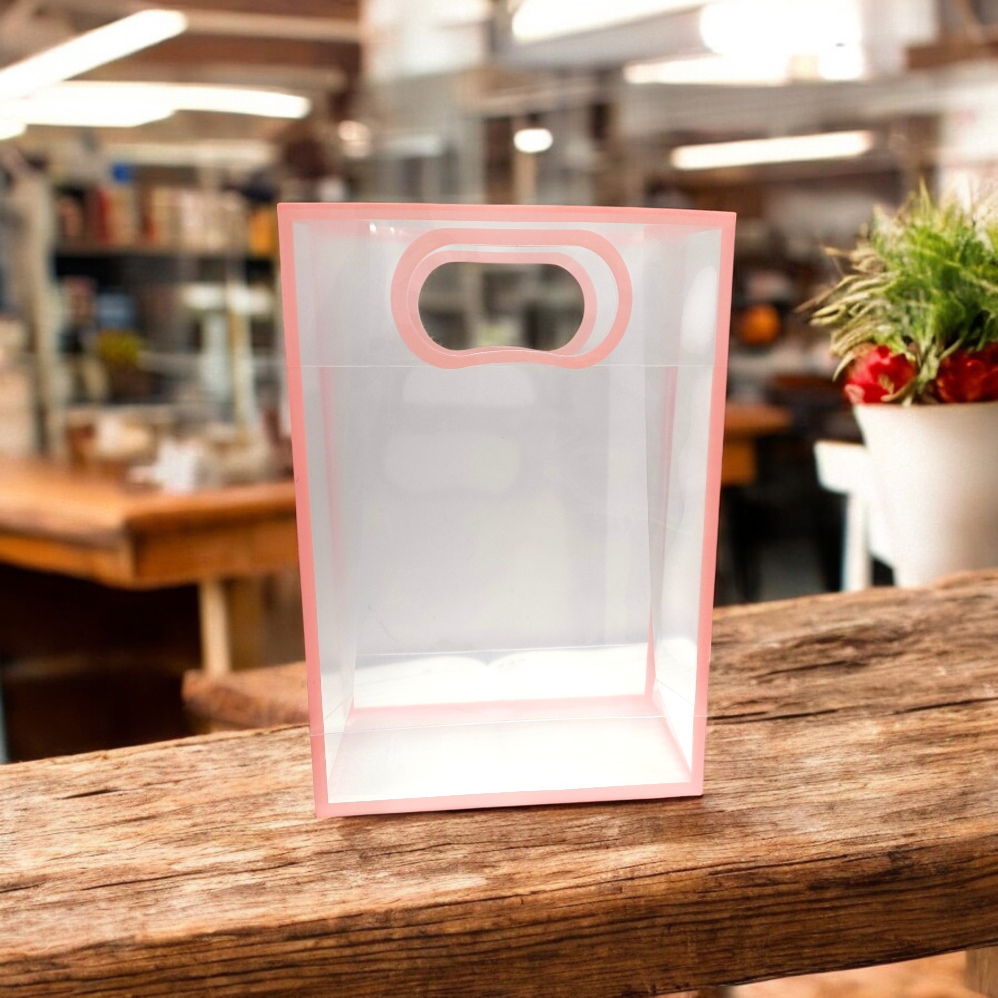 6 Pcs Transparent Goodie Bags – Clear Gift Bags for Valentine Wedding Return Gifts Birthday Party Festivals Events Small Hamper Bags Pink Shopping Bags 6 Pcs Transparent Goodie Bags – Clear Gift Bags for Valentine Wedding Return Gifts Birthday Party Festivals Events Small Hamper Bags Pink Shopping Bags