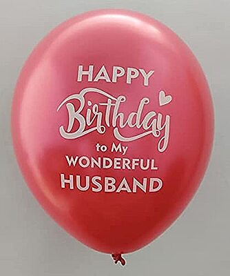 The Magic Balloons -Happy Birthday Decorations Kit- Set of 21 pcs Birthday Balloons Combo for husband's special day | Perfect for Party decorations | 10 Red and 10 white balloons with a Banner The Magic Balloons -Happy Birthday Decorations Kit- Set of 21 pcs Birthday Balloons Combo for husband's special day | Perfect for Party decorations | 10 Red and 10 white balloons with a Banner