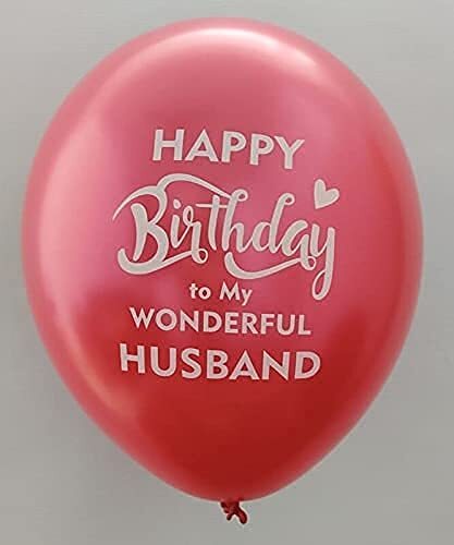 The Magic Balloons -Happy Birthday Decorations Kit- Set of 21 pcs Birthday Balloons Combo for husband's special day | Perfect for Party decorations | 10 Red and 10 white balloons with a Banner The Magic Balloons -Happy Birthday Decorations Kit- Set of 21 pcs Birthday Balloons Combo for husband's special day | Perfect for Party decorations | 10 Red and 10 white balloons with a Banner