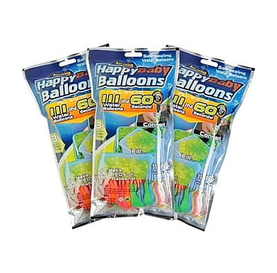 The Magic Balloons - Automatic Fill Holi Water Magic Balloons ll 333 balloons l Set of 3pcs | Multicolour Water Balloons l Quick Fill and Auto Tie in 60 Seconds with Universal Tap Adaptor