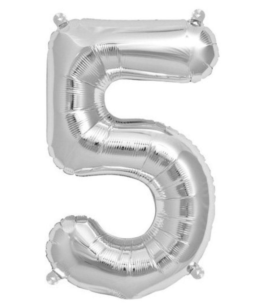 The Magic Balloons Store-16" FOIL Balloons - Silver Numbers The Magic Balloons Store-16" FOIL Balloons - Silver Numbers