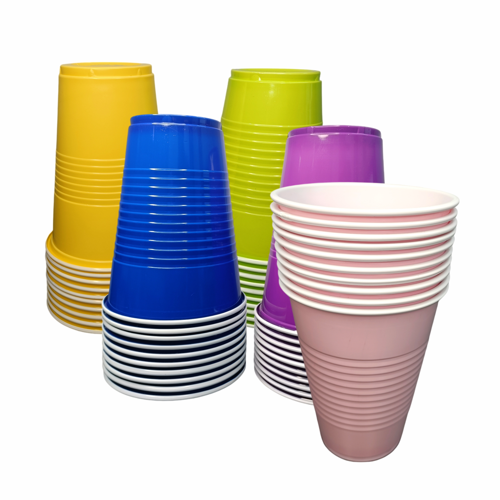 Multicolor Pong Glasses Set of 50-450ml | Reusable Beer Pong Drinking Cups | Party Glasses for Christmas New Year Bachelor Wedding Retirement Parties & Games - 10 pcs Each Color Multicolor Pong Glasses Set of 50-450ml | Reusable Beer Pong Drinking Cups | Party Glasses for Christmas New Year Bachelor Wedding Retirement Parties & Games - 10 pcs Each Color