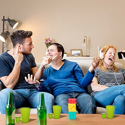 The Magic Balloons- Beer Pong Glasses Combo Pack - 30x 450ml Drinking Glasses and 10x 60ml Red Shot Glasses for Bachelor, Cocktails, Holi, Christmas, and Night Parties - 40 Pieces The Magic Balloons- Beer Pong Glasses Combo Pack - 30x 450ml Drinking Glasses and 10x 60ml Red Shot Glasses for Bachelor, Cocktails, Holi, Christmas, and Night Parties - 40 Pieces