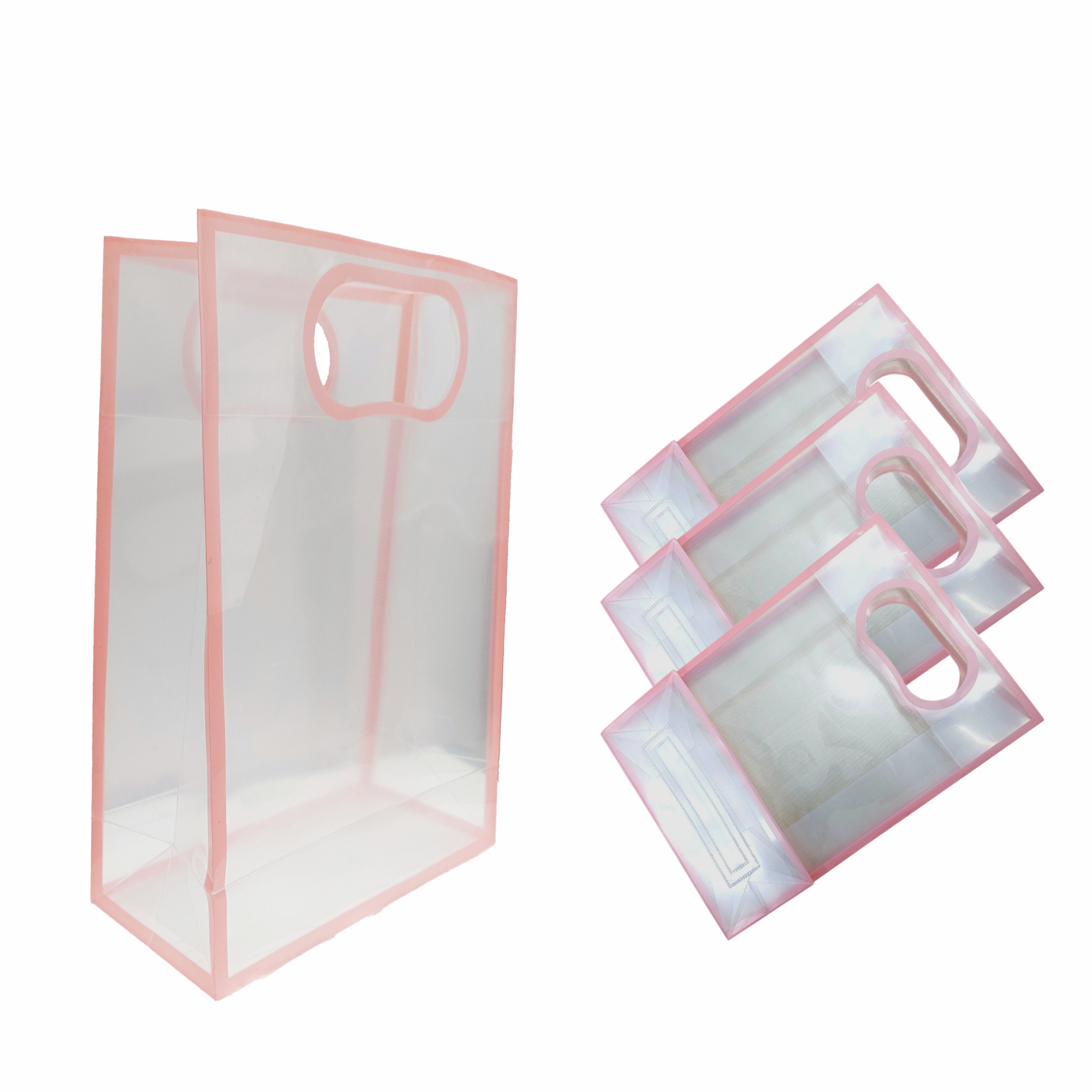 6 Pcs Transparent Goodie Bags – Clear Gift Bags for Valentine Wedding Return Gifts Birthday Party Festivals Events Small Hamper Bags Pink Shopping Bags 6 Pcs Transparent Goodie Bags – Clear Gift Bags for Valentine Wedding Return Gifts Birthday Party Festivals Events Small Hamper Bags Pink Shopping Bags