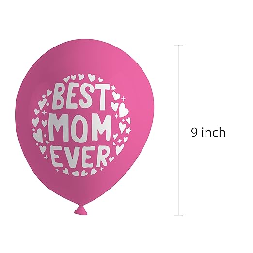 Celebrate This Mother's Day with Our Best Mom Ever and Happy Mother's Day Balloons (Pack of 30pcs Multicolor Balloons) - Party Supplier Celebrate This Mother's Day with Our Best Mom Ever and Happy Mother's Day Balloons (Pack of 30pcs Multicolor Balloons) - Party Supplier