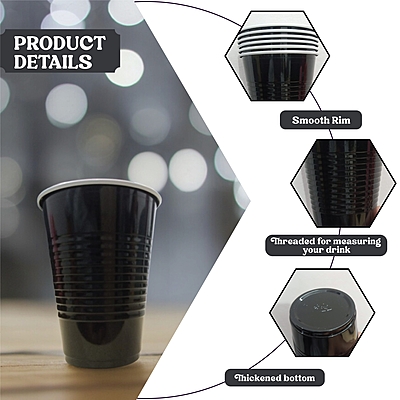 Black Beer Pong Glasses -Set of 30 | Beer Pong Glasses | Black Drinking Cups for Holi | Diwali | Christmas | New Year | Bachelor | Retirement | Wedding | Reusable Glasses Black Beer Pong Glasses -Set of 30 | Beer Pong Glasses | Black Drinking Cups for Holi | Diwali | Christmas | New Year | Bachelor | Retirement | Wedding | Reusable Glasses