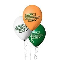 The Magic Balloons - Happy Independence Day Latex Balloons For 15 August Pack of 21pcs | 20pcs Of Orange White and Green 9" Balloons And A Banner For Independence Day Or Any Other National Day