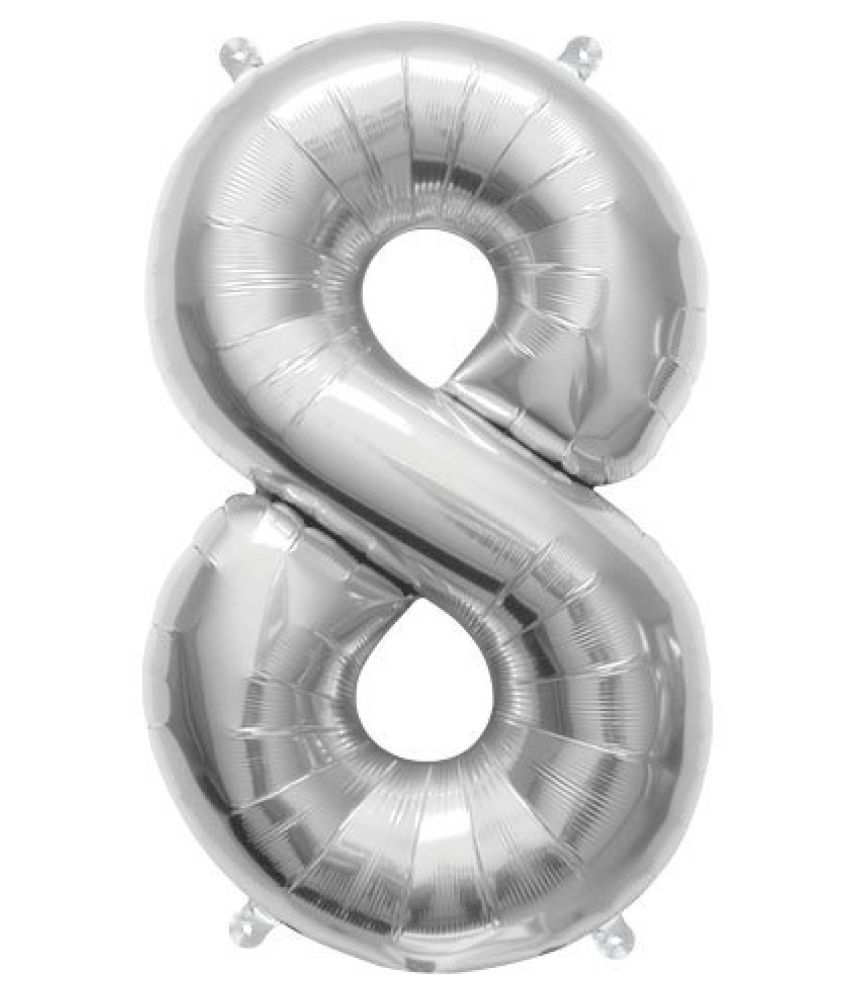The Magic Balloons Store-16" FOIL Balloons - Silver Numbers The Magic Balloons Store-16" FOIL Balloons - Silver Numbers