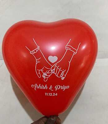 Personalized Red Heart Shape Balloons –Pack of 30pcs for Romantic Celebrations, Weddings, Anniversaries, Birthdays & Parties Personalized Red Heart Shape Balloons –Pack of 30pcs for Romantic Celebrations, Weddings, Anniversaries, Birthdays & Parties