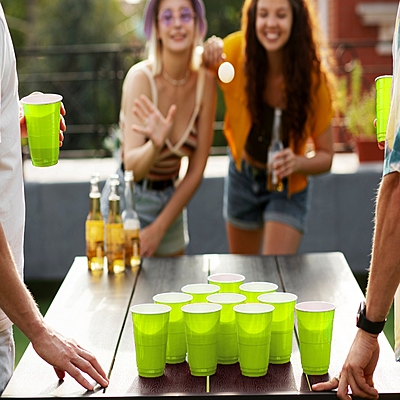 The Magic Balloons - Green Beer Pong Glass | Green Drinking Cup | Drinking Glass for New Year Bachelor Retirement Diwali Wedding Adults Parties and Games | Party Suppliers | 16 OZ | Set of 20 The Magic Balloons - Green Beer Pong Glass | Green Drinking Cup | Drinking Glass for New Year Bachelor Retirement Diwali Wedding Adults Parties and Games | Party Suppliers | 16 OZ | Set of 20