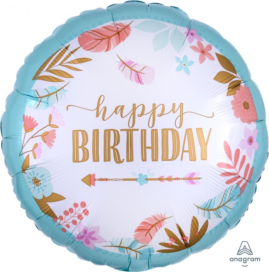 Anagram- European Colors Birtdhay Girls 18 inch Balloons-S40-181295 Anagram- European Colors Birtdhay Girls 18 inch Balloons-S40-181295