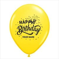 The Magic Balloons store - Personalized Name Printed Birthday Party Balloons with Birthday Boy/Girl Name( pack of 100)-Mulicolor