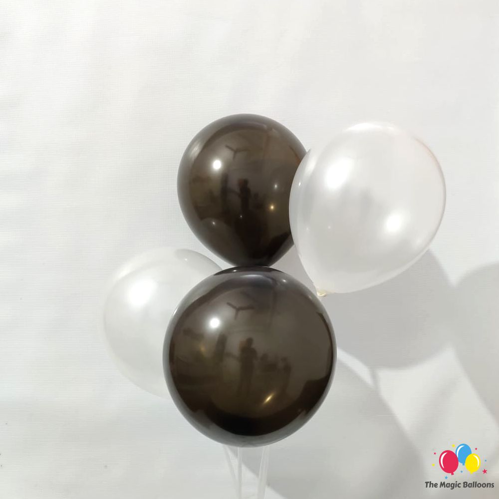 The Magic Balloons Store- Plain Black and White Metallic/Latex Balloons- Birthday/Wedding /Anniversary/Baby shower/Kids Party Decoration Balloons Pack of 30pcs – 181503 The Magic Balloons Store- Plain Black and White Metallic/Latex Balloons- Birthday/Wedding /Anniversary/Baby shower/Kids Party Decoration Balloons Pack of 30pcs – 181503