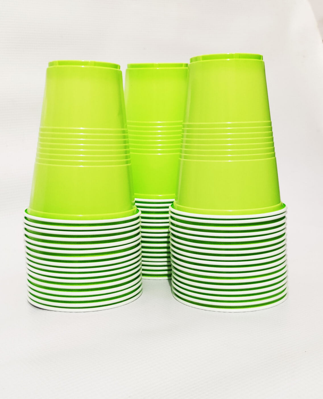The Magic Balloons - Green Beer Pong Glass | Green Drinking Cup | Drinking Glass for New Year Bachelor Retirement Diwali Wedding Adults Parties and Games | Party Suppliers | 16 OZ | Set of 20