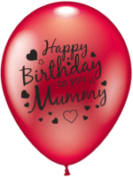 The Magic Balloons Store- Happy Birthday Mom Latex Balloons Pack of 30 pcs