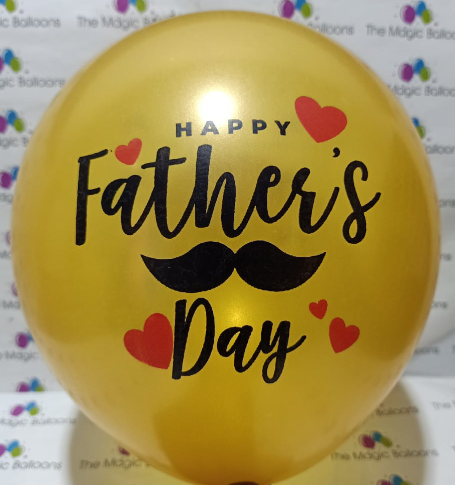 The Magic Balloons- Happy Father’s Day Balloons-Party/Decorations. Gold & Black Balloons- pack of 30 The Magic Balloons- Happy Father’s Day Balloons-Party/Decorations. Gold & Black Balloons- pack of 30