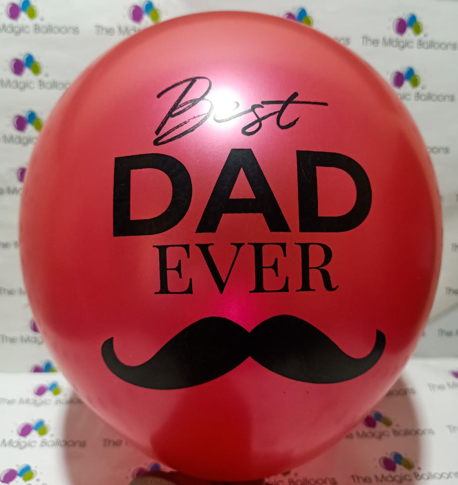The Magic Balloons- Best Dad Ever Balloons-Party/Decorations. Gold, Metallic Red & Metallic White Balloons- pack of 30 The Magic Balloons- Best Dad Ever Balloons-Party/Decorations. Gold, Metallic Red & Metallic White Balloons- pack of 30