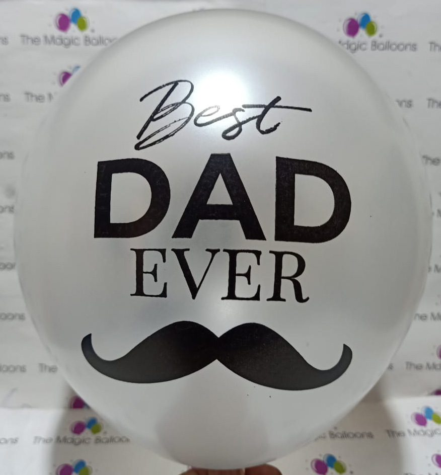 The Magic Balloons- Best Dad Ever Balloons-Party/Decorations. Gold, Metallic Red & Metallic White Balloons- pack of 30 The Magic Balloons- Best Dad Ever Balloons-Party/Decorations. Gold, Metallic Red & Metallic White Balloons- pack of 30
