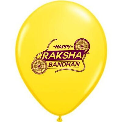The Magic Balloons Store- Rakhsha Bandhan Printed Latex Balloons - pack of 30