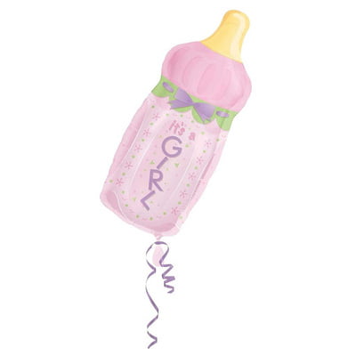 Its a Girl  Bottle Supershape Balloon